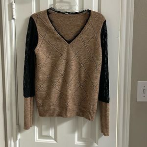 Sweater. Lace sleeves.  Small